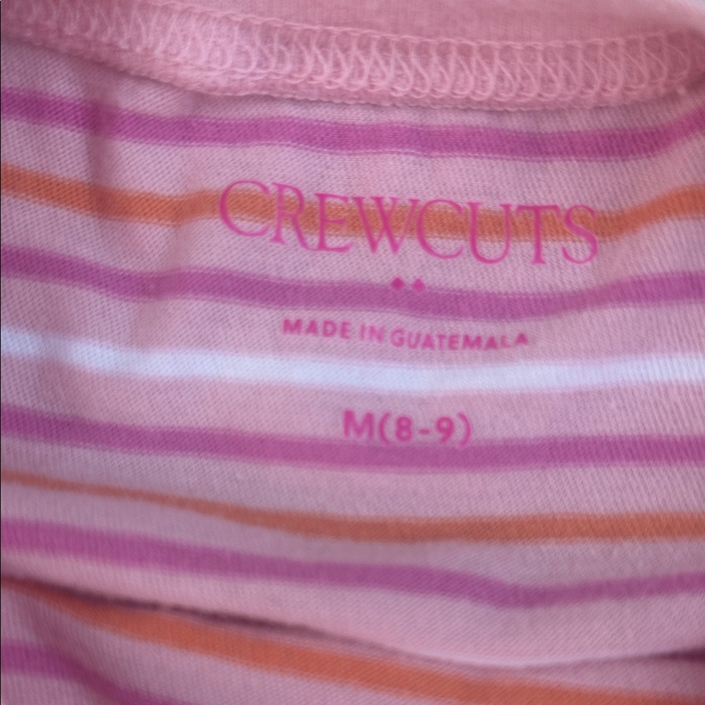 J Crew Factory Girls' long-sleeve striped jersey tee, M - Picture 3 of 3